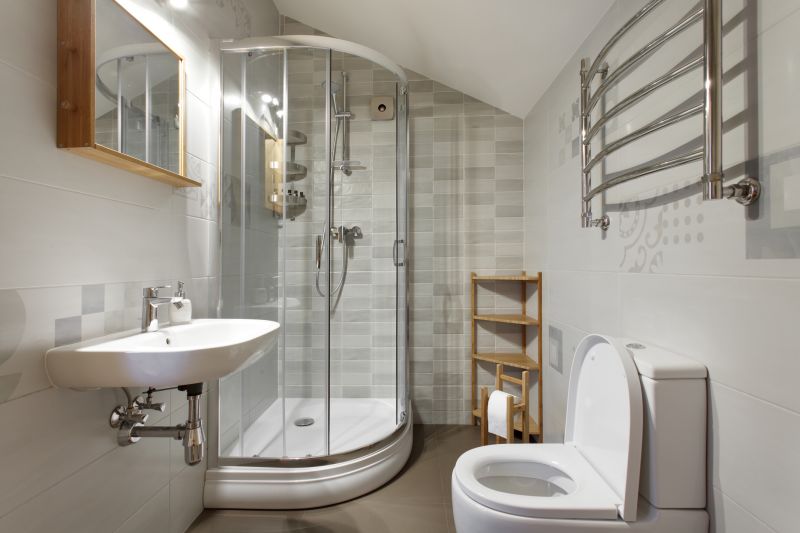 Enclosed Shower with Sliding Doors